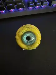 Heady Hand Blown Glass Eyeball. USA Artisan One Of A Kind