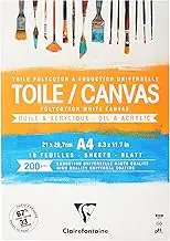 Clairefontaine Canvas Pad A4 White