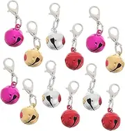 JOINPAYA 36Pcs Colorful Pet Collar Bells for Cats Decorative Iron Charms for Keychains DIY Accessories Durable Multi Use Pendants Enhance Pet Collars and Keychains