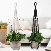 Macrame Plant Hanger Net Hanging Flower Pot Holders Indoor Outdoor StROf