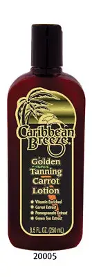 Caribbean Breeze Golden Tanning Carrot Lotion Tan Bed Beach Sun SPF Zero 8.5oz.