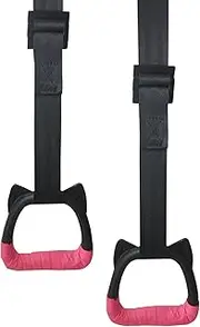 Gymnastic Rings for Kids, Non-Slip Swing Bar Rings, Gym Rings for Kids, Pull-Up Exercise Rings with Adjustable Straps for Children Exercise, Bear 200kg Monkey Ring for Home