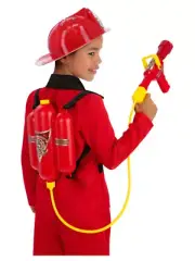 Firefighter Super Soaker Kit Boys Role Play Fireman Accessory Water Gun