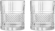 Luminthra Set of 2 Premium 10.3 oz Crystal Whiskey Glasses for Men Tumblers for Liquor, Cocktails and Bourbon,Old Fashioned Glass (Transparent)