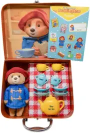 Paddington Bear Paddington TV Soft Toy & Tea Set in Suitcase