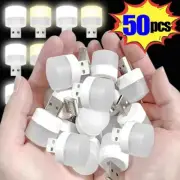 50-1PCS USB Night Light Mini LED Night Light USB Plug Lamp Power Bank Charging U