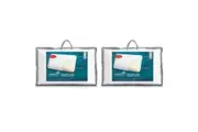 2PK Tontine 40x60cm Comfortech Talalay Latex Cotton Pillow Medium Height Home