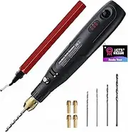 LET'S RESIN Cordless Drill, 3-Speed Adjustment & Rechargeable Jewelry Tool With Deburring Tool & 19Pcs Accessories, Multi-Purpose Hand Drill for Molds, Keychains