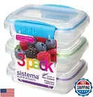 Sistema KLIP IT Accents Collection Food Storage Containers, 6.7 oz./0.2 L, Co