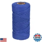 Rebower Macrame Cord 4mm x 109 Yard, Natural Cotton Macrame Rope Twisted Macr