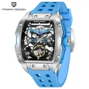 New 42MM Skeleton Dial Men'S Mechanical Watch Luxury Brand Sapphire Glass Automa