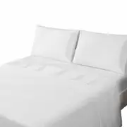 Ultra Soft Cotton Sheet Set Single King Single Double Queen King Size White