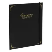 Eternity Ninety Flat Book 100% Cotton 8"" x 10"" (Portrait - Stitch Bound) Black