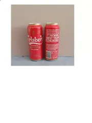 Liverpool Premier League Carlsberg Beer Cans set of 2 limited edition NO ALCOHOL