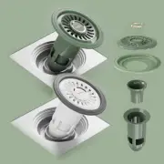 Bath Shower Floor Drain Strainer Cover Plug Trap Silicone Anti-odor Sink Bathroo