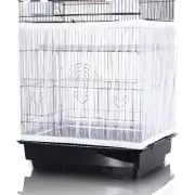 Bird Cage Seed Catcher, Large, Stretchy Form Fitting Mesh Skirt Cover for Par...