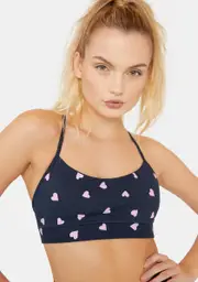 [CHRLDR] All Over Hearts Support Sports Bra