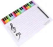 FOYTOKI Music Board Reusable Musical Note Teaching Whiteboard Light Weight Music Teaching Tool