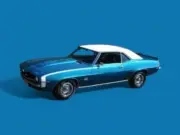 1967-1969 Camaro & Firebird Convertible Top Vinyl Window & Pads, GM White