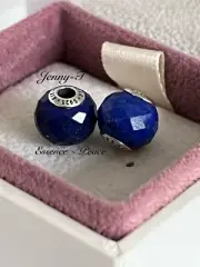 NEW Genuine PANDORA ‘PEACE’ Lapis Lazuli ESSENCE Charm BLUE