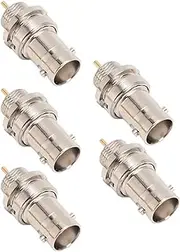 5pcs BNC Crimp Female Connector, Professional Metal BNC Female Connector, Antenna VHF UHF CB, Amateur Radio, Cable Tester, for Radio Equipment