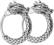 [SAFIGLE] Dragon Earrings for Men Tiny Hoops Retro Classic Ear Accessories Cultural Flair