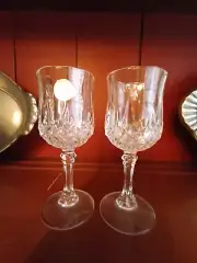 Pair Of 2 D'Arques-Durand Crystal Liquor Cordial Glasses