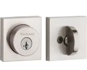 Kwikset Halifax Deadbolt Lock, Satin Nickel, Pick Resistant SmartKey, Single Cyl