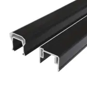 Fiberon Deck Railing System Prefinished Composite Balusters Black H-Channel Top