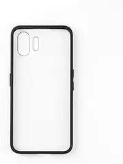 Case Compatible with Nothing Phone 2 5G Translucent 2 in 1 [TPU Soft Edge+PC Backplane] Camera Protection Black