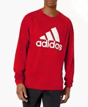 Adidas Men’s size SM CLIMALITE Long sleeve Red&Green NEW.