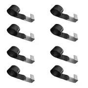 8 Pack USA 4" x 5' Roll Off Container Winch Strap w/ Large Flat Hook for Truck