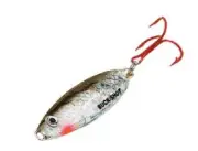 Northland Tackle Buck Shot Rattle Spoon 3 - Silver Shiner - Ice Lure 1/8 oz