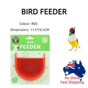 Bird Seeds Food Hanging Cup Dispenser Parrot Budgie Canary Feeder Water Aviary