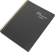Angoily Academic Planner Book with Cover Portable Writing Notebook for Notes and Memos for Students and Office Use Weekly Organizer
