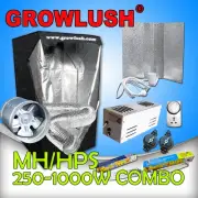 Hydroponics Combo HPS MH Grow Light Grow Tent 250w 400w 600w Exhaust Inline Fan
