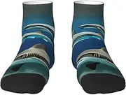 [EdWal] Hammerhead Sharks print Men's Moisture Control Crew Socks Socks For Men and Women Gifts For Golf, Hunting, Camping