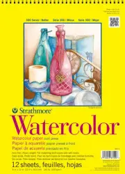 Strathmore 300 Series 9x12 Watercolor Pad 140 lb Acid Free Cold Press Paper