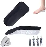 [Generic] Orthopedic High Pads 1.0 - Height Increase Insoles - Arch Support Insoles for Plantar Fasciitis, Flat Feet, Over-Pronation, Achilles Tendonitis, Foot Pain Relief (1.5cm)