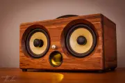 THODIO IBOX™ XC High Density Chocolate Bamboo Speaker Bluetooth USB 55hour Li-Ion