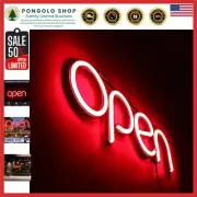 Energy-Efficient LED Open Sign - 24V Neon Sign for Retail and Restaurants