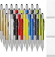 Byttlerom 24 Pcs Tool Pens Multi-Tool Tool Pens and 24 Pcs Ink Refills Gadget Screwdriver Gift Pens