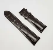 Original MIDO Multifort 23mm Model: M005614A Brown Leather Watch Band Strap