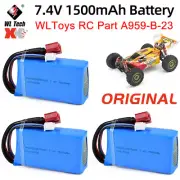 7.4V 1500mAh Lipo Battery for WLtoys A959B/A969-B/A979-B/K929-B 144001 A959-B-23