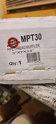 Pipe Thread Muffler MPT30 Threaded on Both Ends