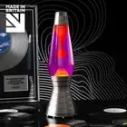 Mathmos Astro Platinum Vinyl Lava Lamp - violet/orange