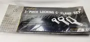 3 pcs set Locking C Clamp Pliers with Regular Tip Holding Locking Pliers New