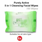 150 Wipes Makeup Remover Facial Wipes Cleansing Facial Wipes removes oil