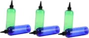 Healvian 6pcs Pointed Bottle Liquid Dispenser Hair Dye Applicator Woodworking Glue Bottle Ketchup Dispenser Hair Oiling Bottle Fine Tip Applicator Bottle Travel Shampoo Containers Plastic