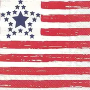 Patriotic Distressed Flag Party Napkins - 40 Count | 2 Packs of 20CT Lunch Napkins